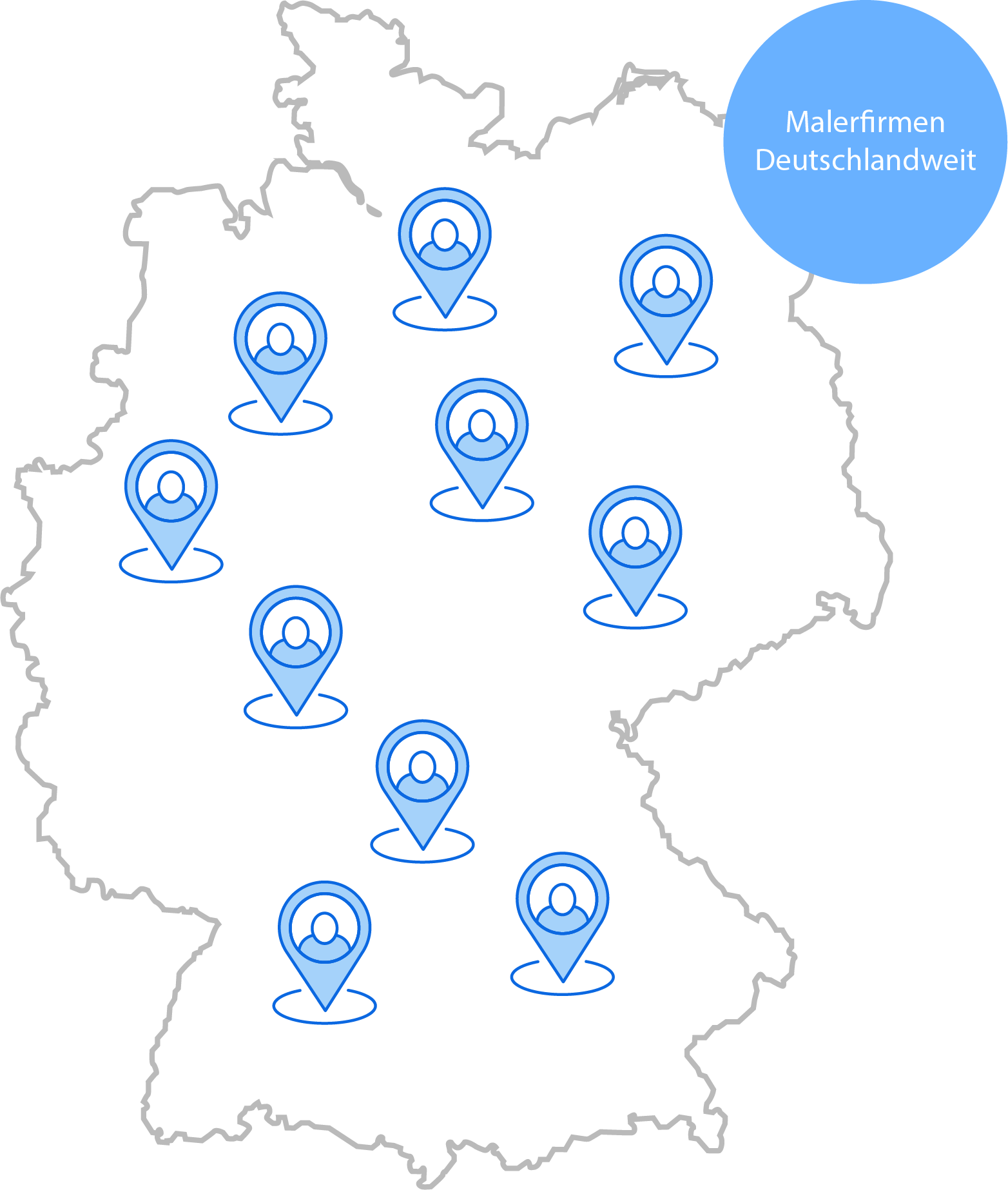 Finde Maler ist deutschlandweit verfügbar